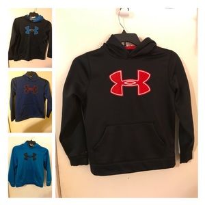 4 - youth large Under Armour Hoodies